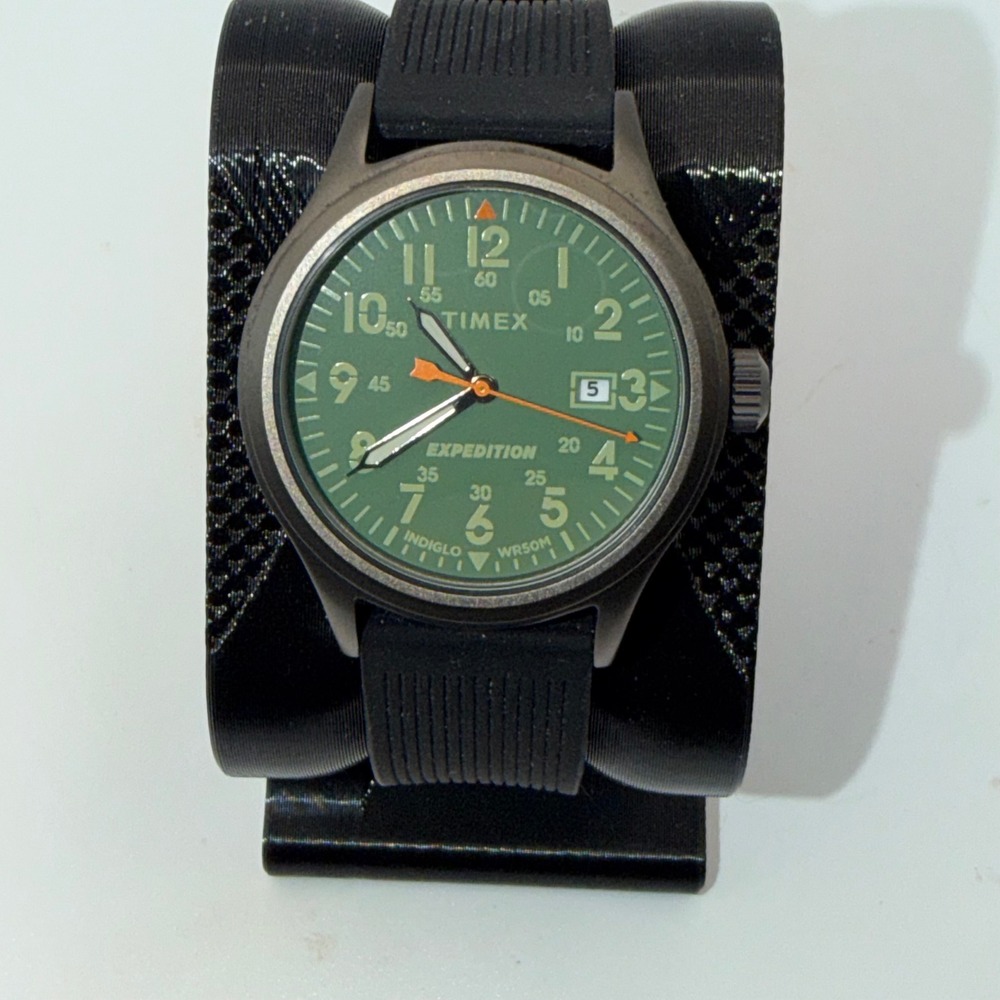 Timex Expedition Watch Mens 40mm Green Indiglo Field Wristwatch
